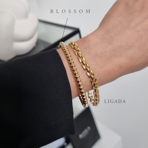 Bracelet Blossom Jonc en acier inoxydable Doré